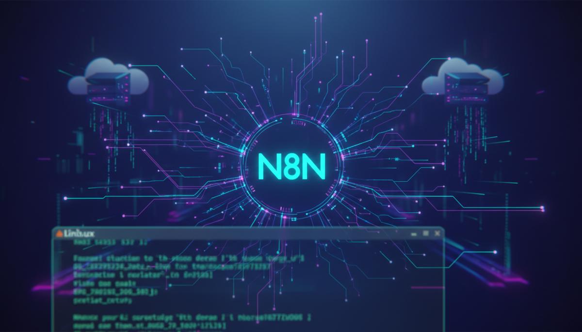 N8N na Nuvem: Implante Automação com Docker em VPS Linux — ilustração sobre tecnologia