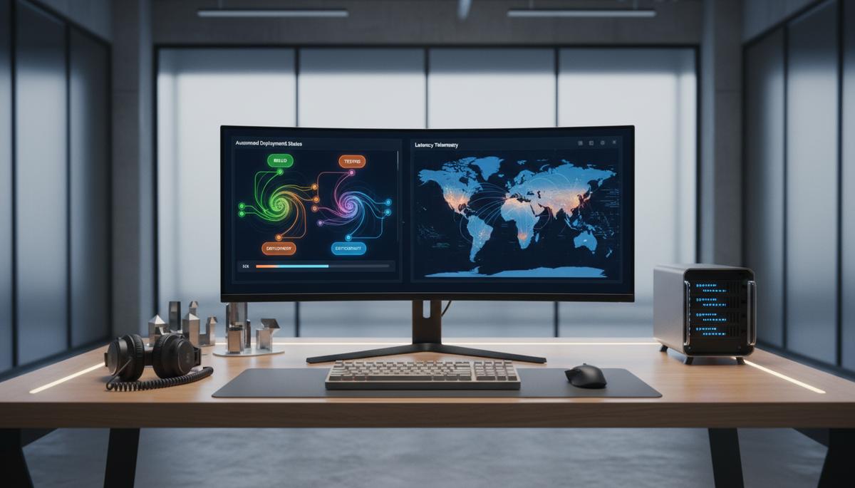 Ilustração técnica sobre Vercel vs Cloud Nacional: Comparativo de Performance em Core Web Vitals