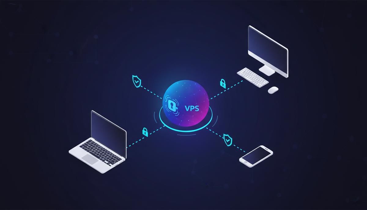VPN e Redes Privadas: Conexões Seguras em Seu VPS — ilustração sobre tecnologia