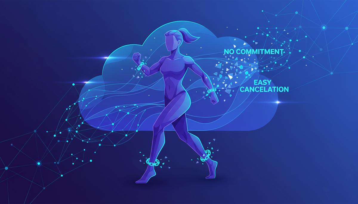 VPS Flexível: Sem Fidelidade e Sem Complicações — ilustração sobre tecnologia